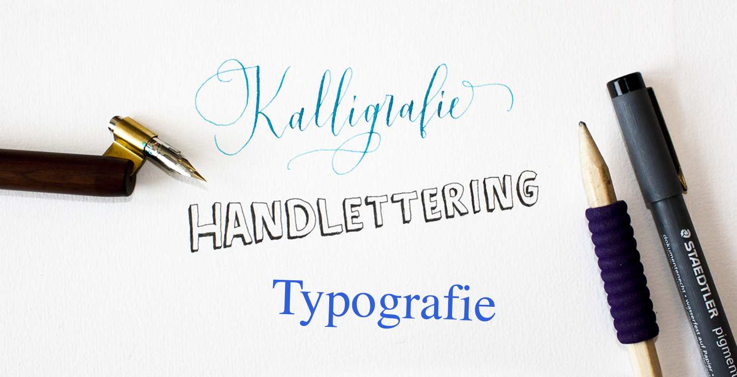 Verschil tussen kalligrafie lettering typografie