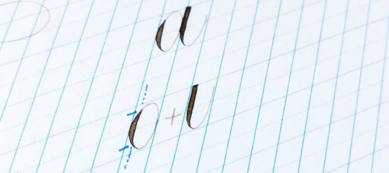 Leren kalligraferen techniek