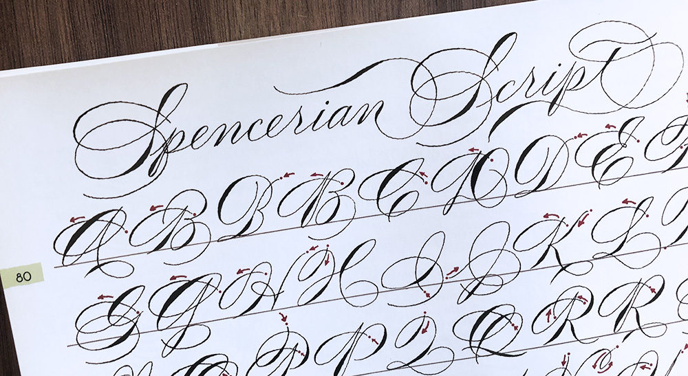 Spencerian kalligrafie geschiedenis